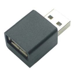 USB szűkítő, (2.0), USB A hím - USB A női, fekete, iPad töltő szűkítő 33760