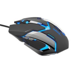 E-blue Auroza Gaming egér vezetékes, fekete, 4000DPI
