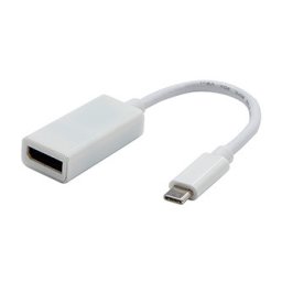 USB/Video átalakító, DP Alt Mode, USB C hím - DisplayPort csatlakozó, fehér, 4K2K@30Hz 65507, ELADÓ