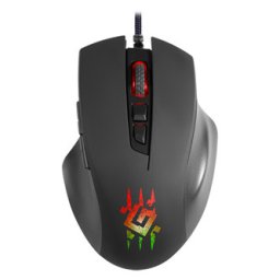 Defender Wolverine GM-700L RGB egér vezetékes, fekete, 12800DPI