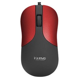 Marvo DMS002RD egér vezetékes, fekete-piros, 1200DPI