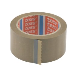 Ragasztószalag TESA 4120 50mm/66m barna PVC/NK/49my term.gumi csendes letekerésű