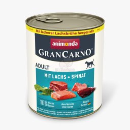 Animonda GranCarno Adult kutyakonzerv - lazac, spenót 800 g