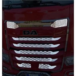 Daf XG inox perforált hűtőrács betét dísz
