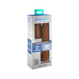 Pipedream - X-TENSION Elite 2 - méretre vágható péniszköpeny (barna)