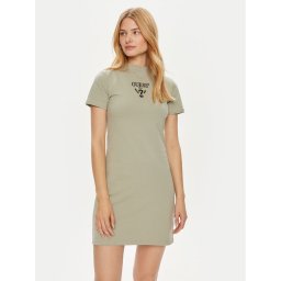 Guess Hétköznapi ruha V4YK02 KCDH1 Zöld Regular Fit
