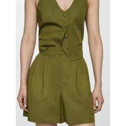 Mango Bermuda nadrág Max 67059229 Zöld Regular Fit