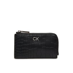 Calvin Klein Bankkártya tartó Ck Daily Zip Cardholder_Croco K60K612191 Fekete