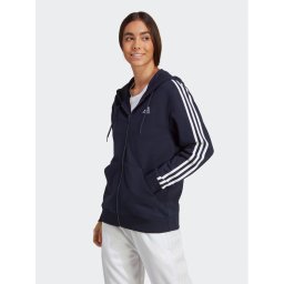 adidas Pulóver Essentials 3-Stripes IC9918 Sötétkék Regular Fit