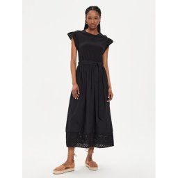 United Colors Of Benetton Nyári ruha 49HSDV095 Fekete Regular Fit