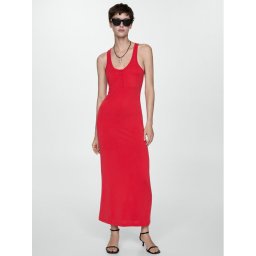 Mango Nyári ruha Peti 67068652 Piros Slim Fit