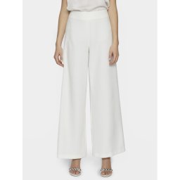 Vila Szövet nadrág Clara 14093130 Fehér Wide Leg