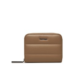 Calvin Klein Kis női pénztárca Line Quilt Medium Zip Around K60K612201 Barna