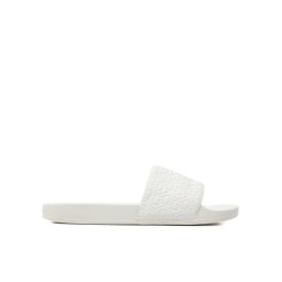 Calvin Klein Papucs Slide Saff Mono HW0HW02106 Fehér
