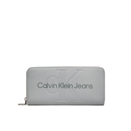 Calvin Klein Jeans Nagy női pénztárca Sculpted Zip Around Mono K60K607634 Szürke