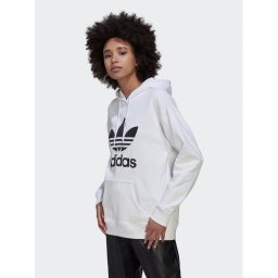 adidas Pulóver adicolor Trefoil HN8329 Fehér Regular Fit