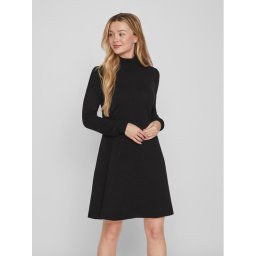 Vila Kötött ruha Comfy 14087511 Fekete Regular Fit