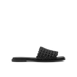 Calvin Klein Papucs Flat Slide Latt HW0HW02143 Fekete