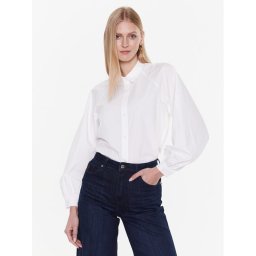 Tommy Hilfiger Ing Solid WW0WW37127 Fehér Loose Fit