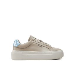 Calvin Klein Sportcipők Ff Cupsole Lace Up W/Ml Lth HW0HW02118 Bézs