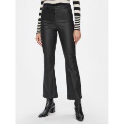 Vero Moda Műbőr nadrág 10300232 Fekete Flared Fit