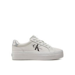 Calvin Klein Jeans Sportcipők Vulc Flatform Laceup Lth YW0YW01474 Fehér