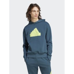 adidas Pulóver Future Icons Badge of Sport Hoodie IJ6391 Türkizkék Regular Fit