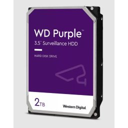 Merevlemez HDD 2TB 5400rpm SATA3 64MB Western Digital Purple (WD23PURZ)