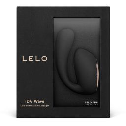 Lelo Ida Wave kétmotoros vibrátor, rotáló szárral (fekete) (APP-os).