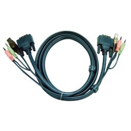 KVM switch Kábel USB DVI 5m ATEN PN: 2L-7D05U