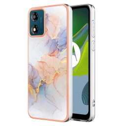 IMD MARBLE Védőburkolat a Motorola Moto-hoz E13 WHITE