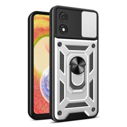 RING KAMERA Borító tartóval Motorola Moto E13 ezüsthöz