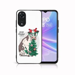 PROTEMIO MY ART Karácsonyi kivitelű borító Oppo A78 5G VIDÁM CHRISTMAS (074)