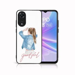 PROTEMIO MY ART Védőburkolat a Oppo-hoz A78 5G JÓ GIRL (130)