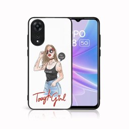 PROTEMIO MY ART Védőburkolat: Oppo A78 5G TOUGH GIRL (131)