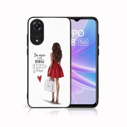 PROTEMIO MY ART Védőburkolat: Oppo A78 5G RED DRESS (137)