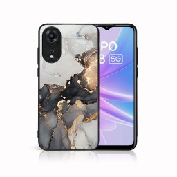 PROTEMIO MY ART Védőburkolat a Oppo-hoz A78 5G GREY MARBLE (140)