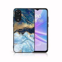 PROTEMIO MY ART Védőburkolat a Oppo-hoz A78 5G BLUE MARBLE (141)