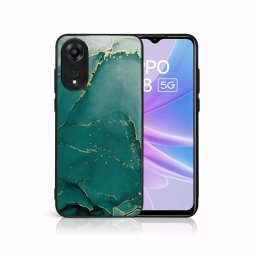 PROTEMIO MY ART Védőburkolat: Oppo A78 5G GREEN MARBLE (145)