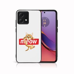 PROTEMIO MY ART Védőburkolat a Motorola Moto G84-hez 5G MEOW (183)