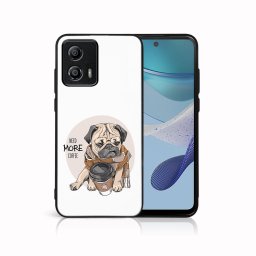 PROTEMIO MY ART Védőburkolat a Motorola Moto G53-hoz 5G tengervíz-tengerre COFFEE (184)