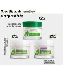 Aloe vera arcápoló szett (nappali krém, éjszakai krém, szemkörnyékápoló)