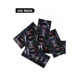 EXS Black latex condoms -100db.