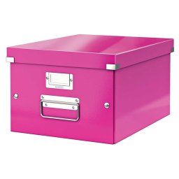 LEITZ Doboz, A4 méret, LEITZ "Click&Store", rózsaszín