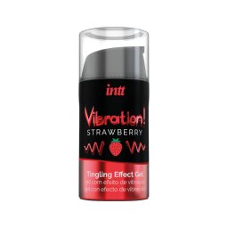 Intt Vibration! - folyékony vibrátor - eper (15 ml)