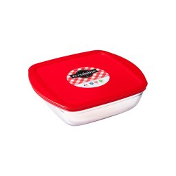 Ôcuisine hőálló tál műanyag fedővel 20 x 17 cm 1 liter 40482