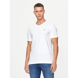 Gant Póló Shield 2003186 Fehér Slim Fit