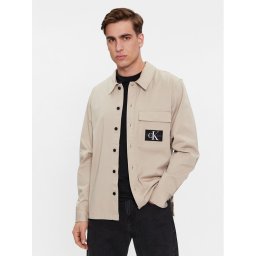 Calvin Klein Jeans Ing Utility Shirt J30J324610 Bézs Regular Fit