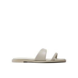 Calvin Klein Papucs Flat Slide Lth HW0HW02071 Bézs