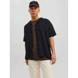 Jack&Jones Ing Caleb 12235475 Fekete Relaxed Fit